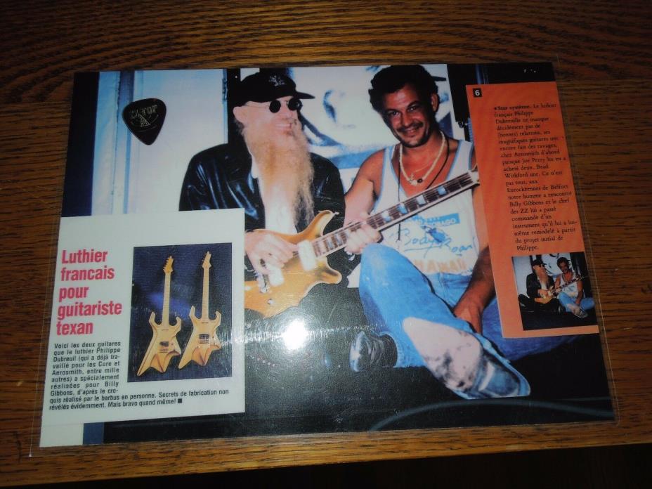 Philippe Dubreuille INXS-Billy Gibbons-Jeff Beck-Aerosmith Guitar Blueprints