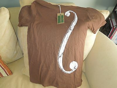 D'Addario Sustainu Recycled T-Shirt  Made in USA Size Large Earth Brown