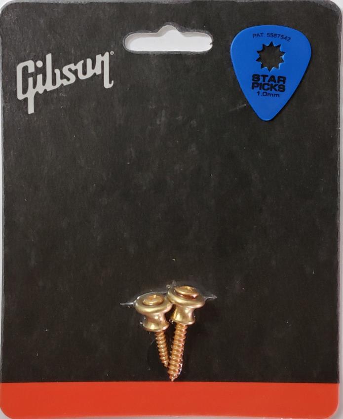 GIBSON Original Les Paul Gold Strap Buttons Set Guitar NEW w/Bonus / USA Seller