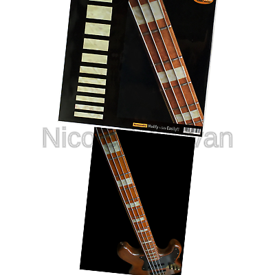 Fretboard Markers Inlay Sticker Decals for Bass - Jazz Bass Block - AWP