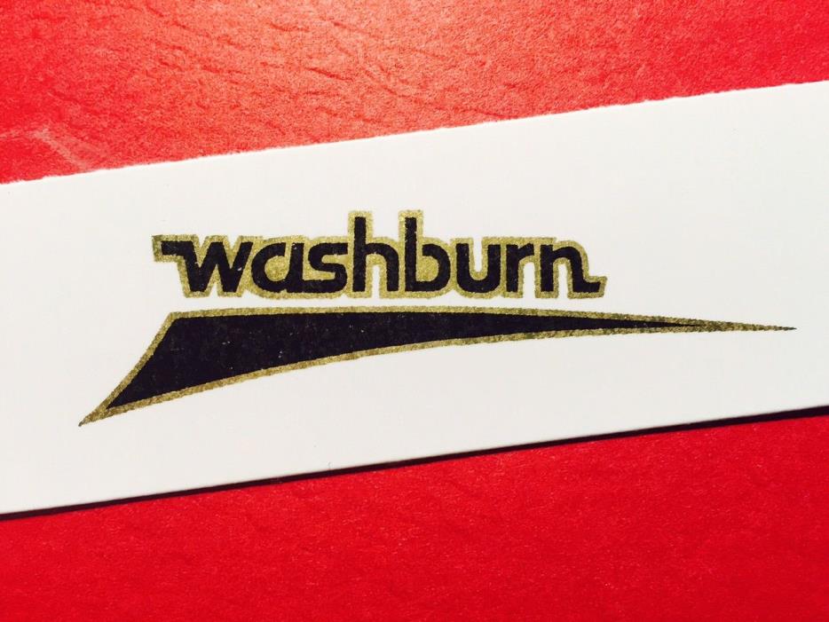 Washburn Vintage Waterslide Decals Two per Order