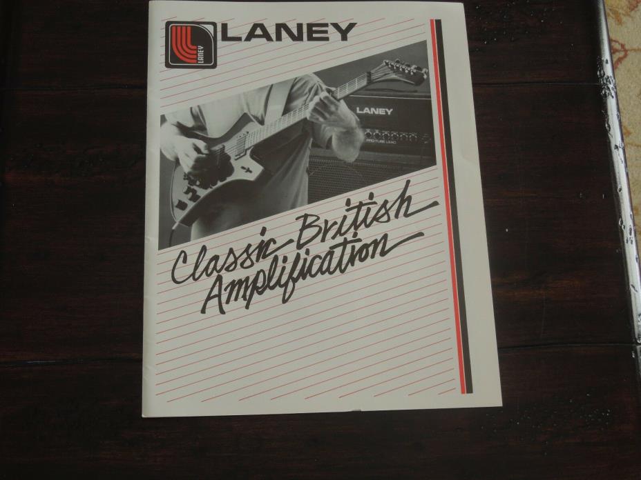1987 Laney 4-Sided 3-Color Brochure 
