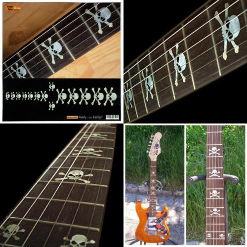 Fretboard Markers Inlay Sticker Decals for Guitar & Bass - Skull - WP