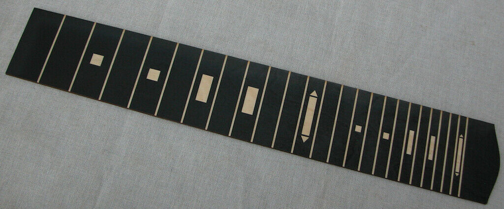 Lap Steel Guitar 22.5 Scale FretBoard 8 String Black Etched Rectangles S8