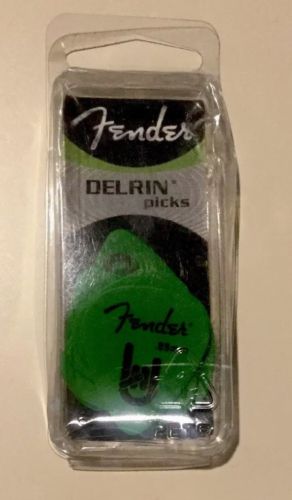 Fender Delrin Rock-On Touring Guitar Picks (12) Med/Heavy .88mm Green