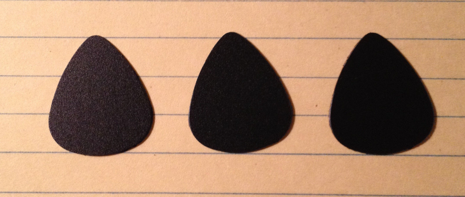 Black Guitar Picks Super Thin and super flexible made for Acoustic Strumming