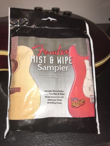 FENDER MEGUIARS MIST & WIPE SAMPLER PACK MINT SEALED FENDER CASE CANDY