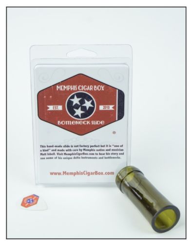 Green Bottleneck Guitar Slide - Handmade In Memphis, TN