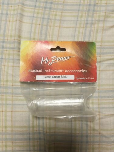 Mr.Power Glass Guitar Slide Finger Tube  for Acoustic Electric Guitar Clear