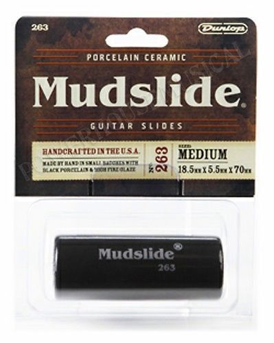 DUNLOP MUDSLIDE PORCELAIN GUITAR FINGER SLIDE MEDIUM #263 *NEW