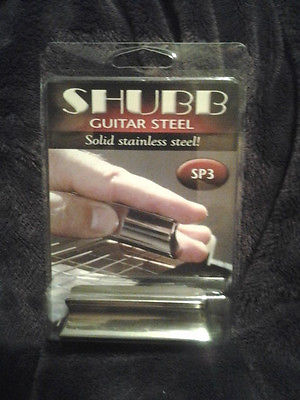 Shubb SP3 New Pearse Slide Guitar STAINLES Steel Bar Double Cutaway, Free S&H