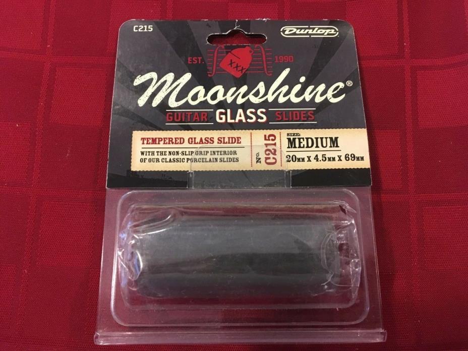 DUNLOP MOONSHINE GLASS GUITAR SLIDE - C215 MEDIUM