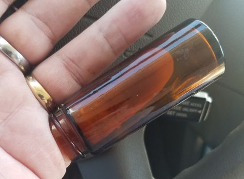 Bottle neck SLIDE REAL AMBER Glass Medicine bottle ALLMAN BROTHERS