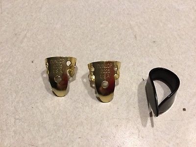 PEDAL STEEL GUITAR BRASS FINGER PICKS & NATIONAL THUMBPICK