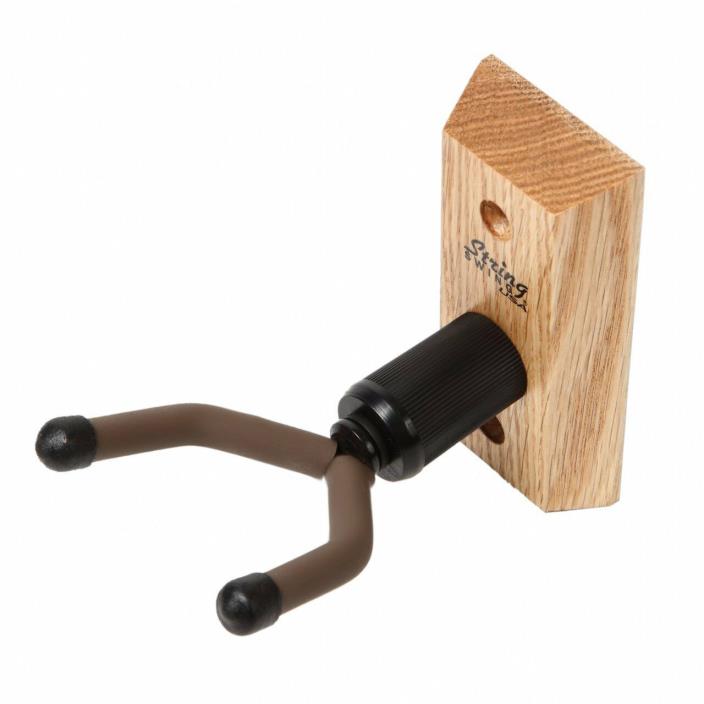 New String Swing Hardwood Home & Studio Ukulele / Mandolin Hanger - Oak - CC01UK