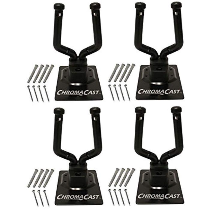 Chroma Cast  Metal Padded Guitar Wall Hanger  (Package of - 4 )