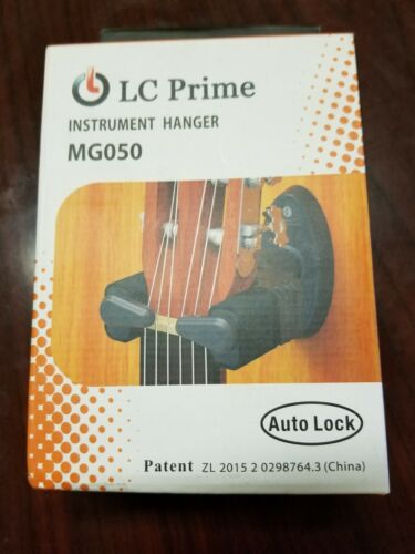 LC Prime Guitar Hanger Auto Lock Rack Hook Instrument Holder Wall Mount MG050
