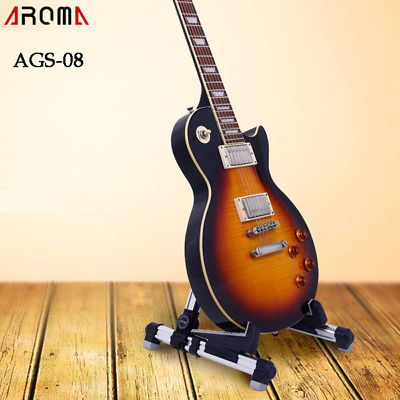 Aroma AGS-08 Foldable Metal Guitar Stand Acoustic Bass Ukulele Aluminum Holder