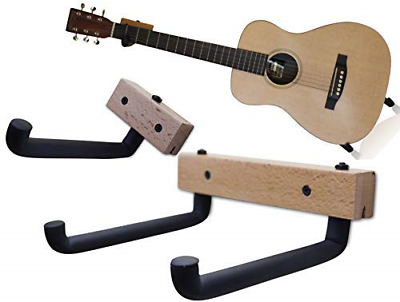 Horizontal Guitar Wall Hanger Tilt and Display Your Acoustic Guitar, Bass NEW