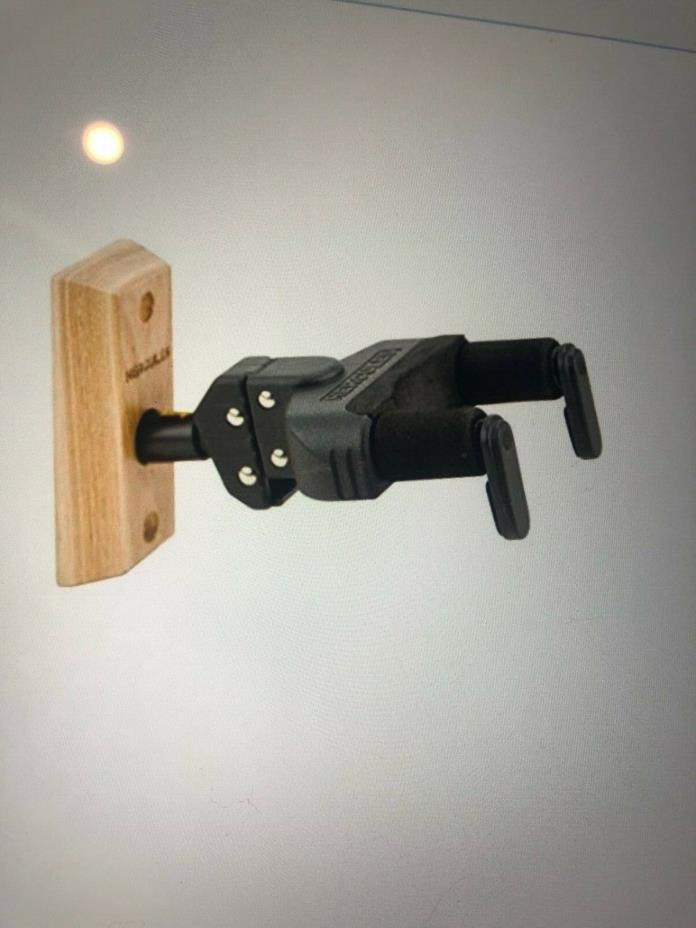 Hercules GSP38WB Mountable Guitar Wall Hanger w/ Wood Base and Auto Grip System