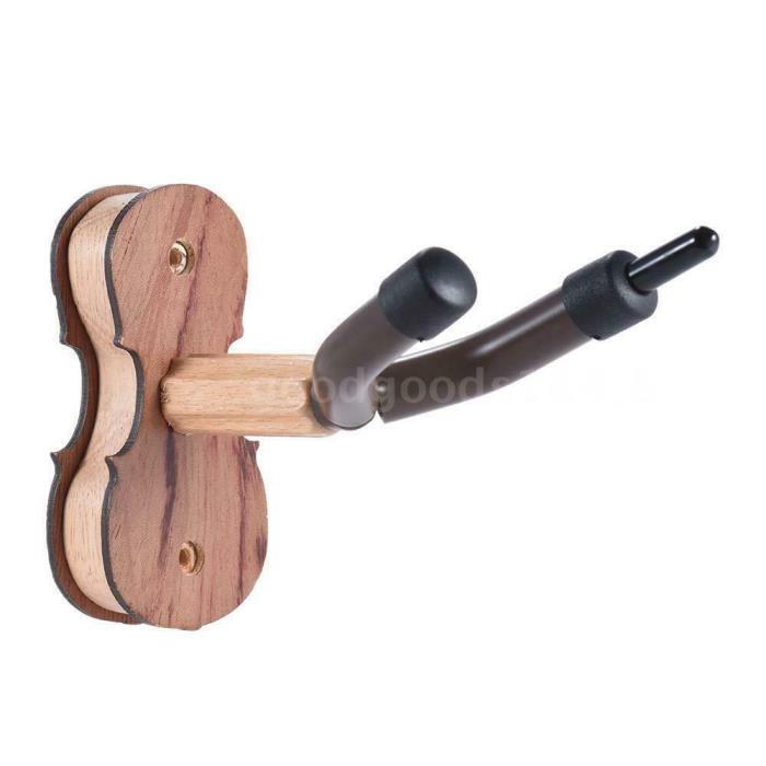 Hardwood Violin Hanger Hook with Bow Holder for Home & Studio Wall Mount S4O9