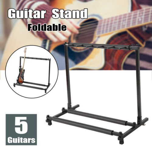 Folding Multiple Guitar Stands Guitar Rack - 5 Space Rack