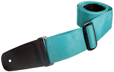 HPOLM-TEA 2-Inch Wide Vegan Nylon Guitar Strap - Teal