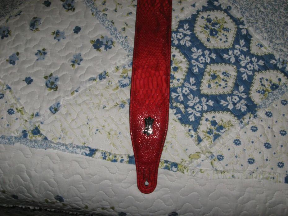 LEVY,S PC17ES-RED GUITAR STRAP