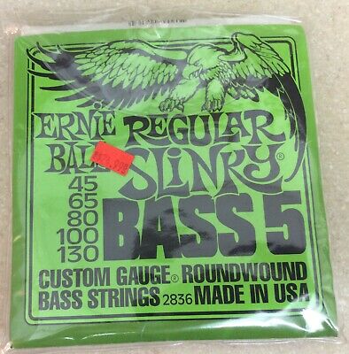 Ernie Ball Regular Slinky Bass 5 String 2836 - 45-130 - MIP
