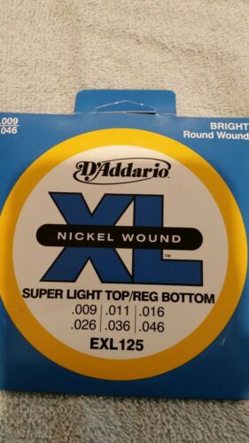 D'Addario EXL125 Nickel Wound Super Light Top/Regu