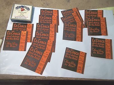 asst. of Old Mandolin & Guitar strings in original La Tosca packages