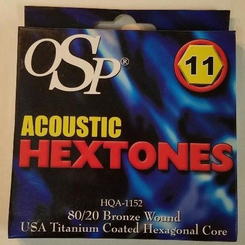 OSP ACOUSTIC HEXTONES 11 HQA-1152 STRINGS 80/20 BRONZE WOUND