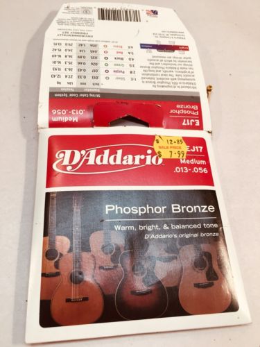 D’Addario EJ17 Medium Phosphorus Bronze Acoustic Guitar Strings