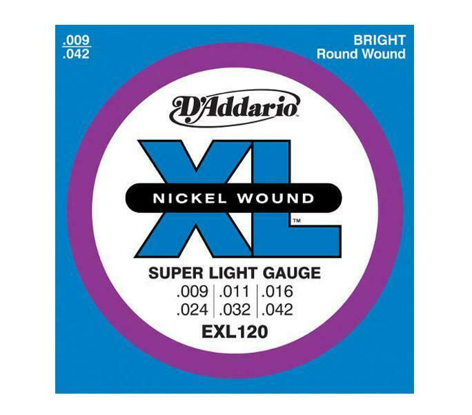 2 Pack NEW D'Addario EXL120 Electric Guitar Strings Super Light SHIPS FREE