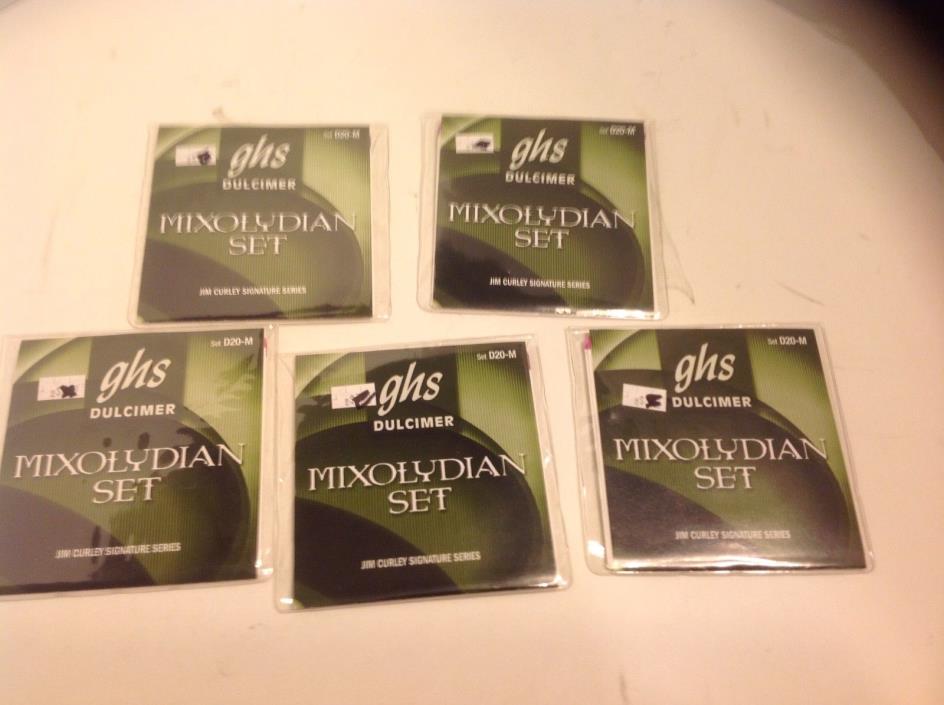 GHS DULCIMER STRINGS SET D20-M  LOOP END STAINLESS STEEL - 5 sets