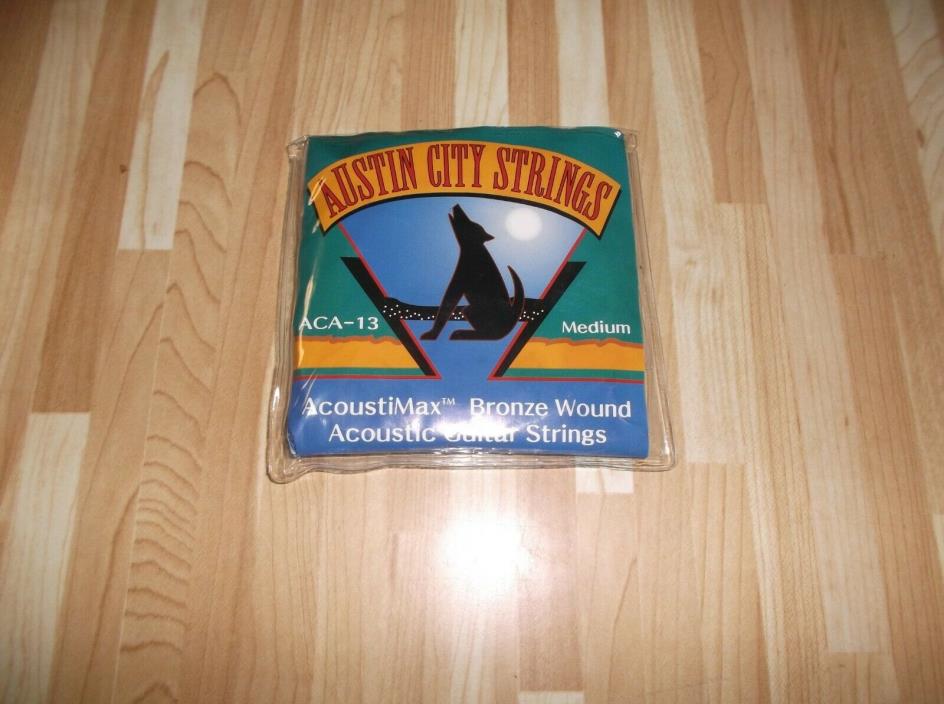 (01) set  AUSTIN CITY  ACA-13 acoustic  guitar strings .013-.056