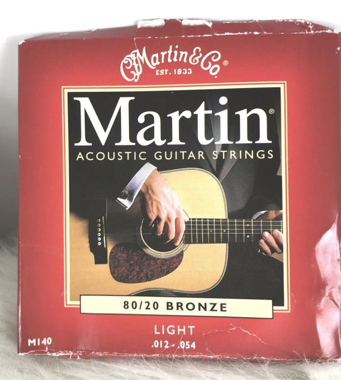 Martin Light Acoustic Guitar String 80/20 Bronze New