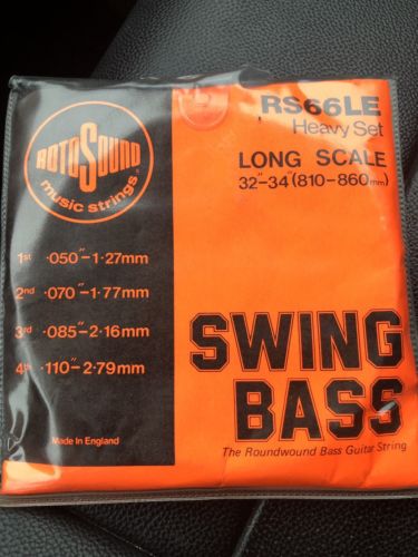Vintage Rotosound RS66LE Heavy Long Scale Bass Strings NOS
