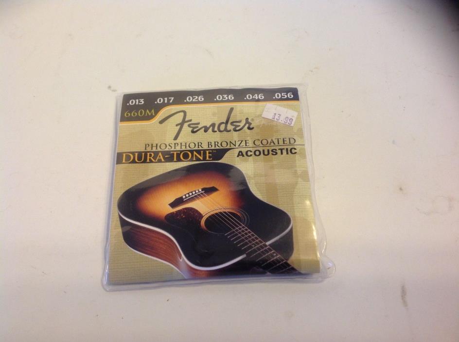 Fender 660M Phos Bronze Ball End 13-56, Acoustic Guitar Strings Dura-Tone