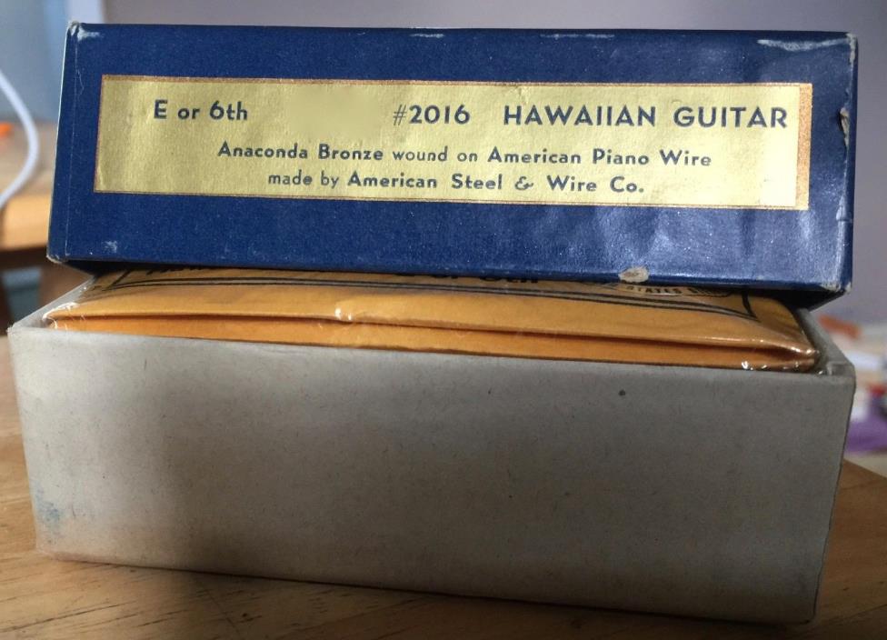 Mapes Twelve (12) Vintage Hawaiian (Lap Steel) Guitar E (or 6th) Strings