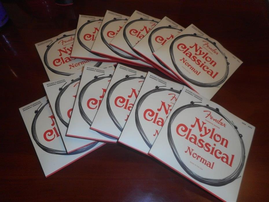 NEW 12 SETS! Fender 130 Nylon Classical Guitar Strings - 073-0130-400