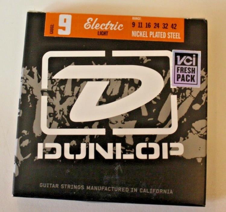 4 NEW SETS Dunlop  L9-42 Nickel Plated Steel Electric Guitar Strings,Light 9-42