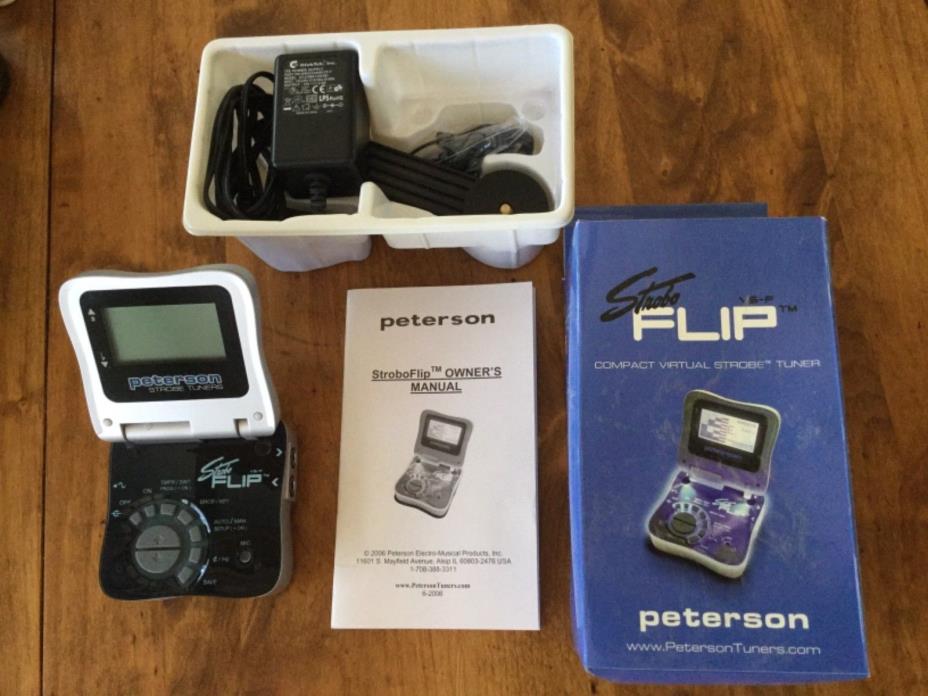 Peterson vs-f Strobo flip tuner complete with all accessories.