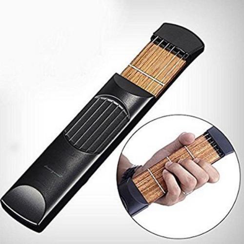 Small Wooden Tools Pocket Guitar Portable Practice Tool For Beginner Jian