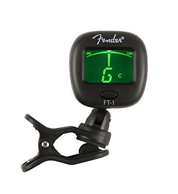 FT-1 Professional Clip on Tuner for Acoustic Guitar, Electric Guitar, Bass, and