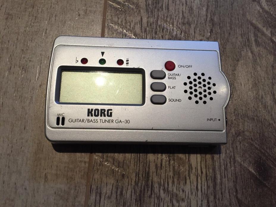 Korg Guirar Bass Tuner GA-30 Great Condition Low shipping Cost