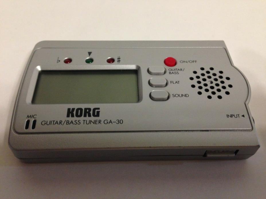 KORG GA-30 Ultra Compact Guitar/Bass Tuner Working Perfectly