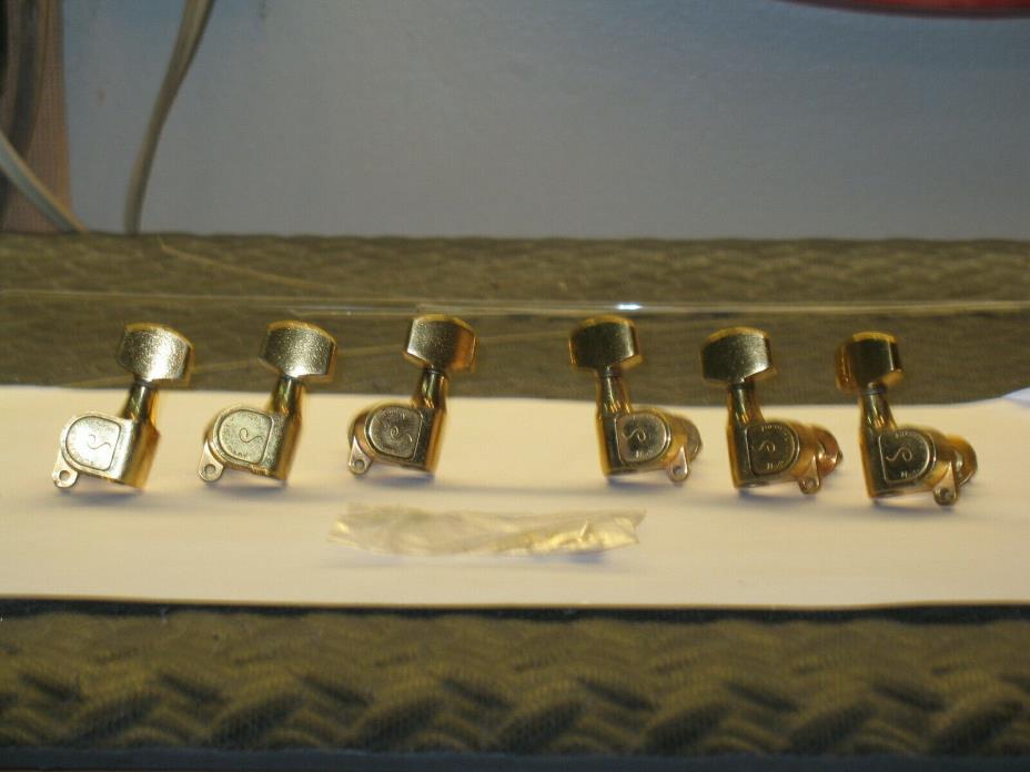 SCHALLER 3X3 GOLD MADE IN WEST GERMANY TUNERS WITH ALL HARDWARE