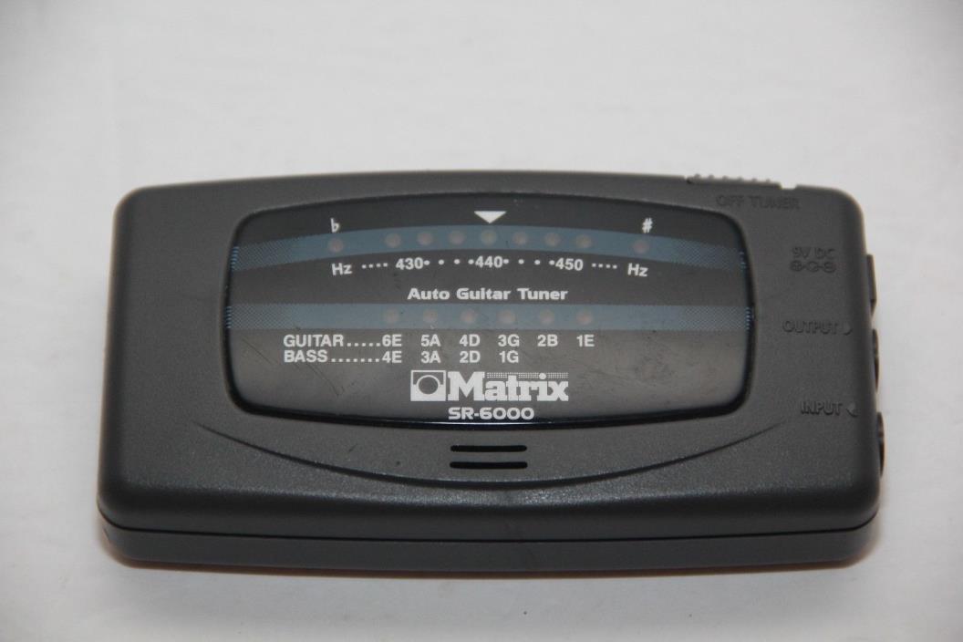 MATRIX SR-6000 AUTO ELECTRONIC GUITAR / BASS TUNER