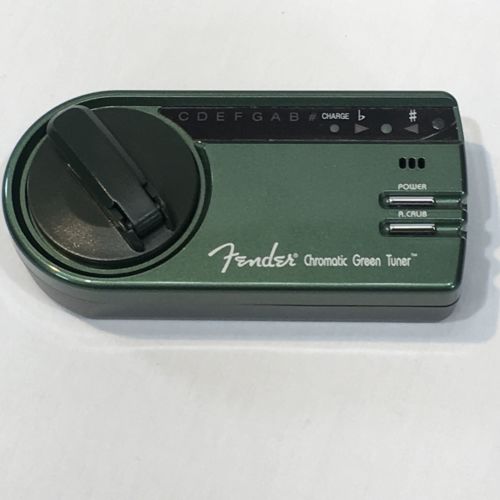 Fender Chromatic Green Tuner Wind-up NO POWER NECESSARY Eco-Friendly Travel